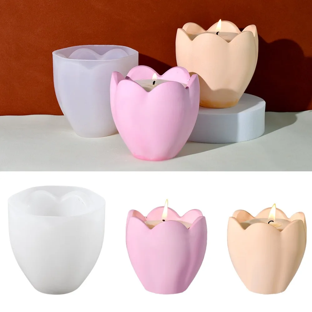 Soap Making Store - Świecznik tulipanowy formy silikonowe kwiat żywica