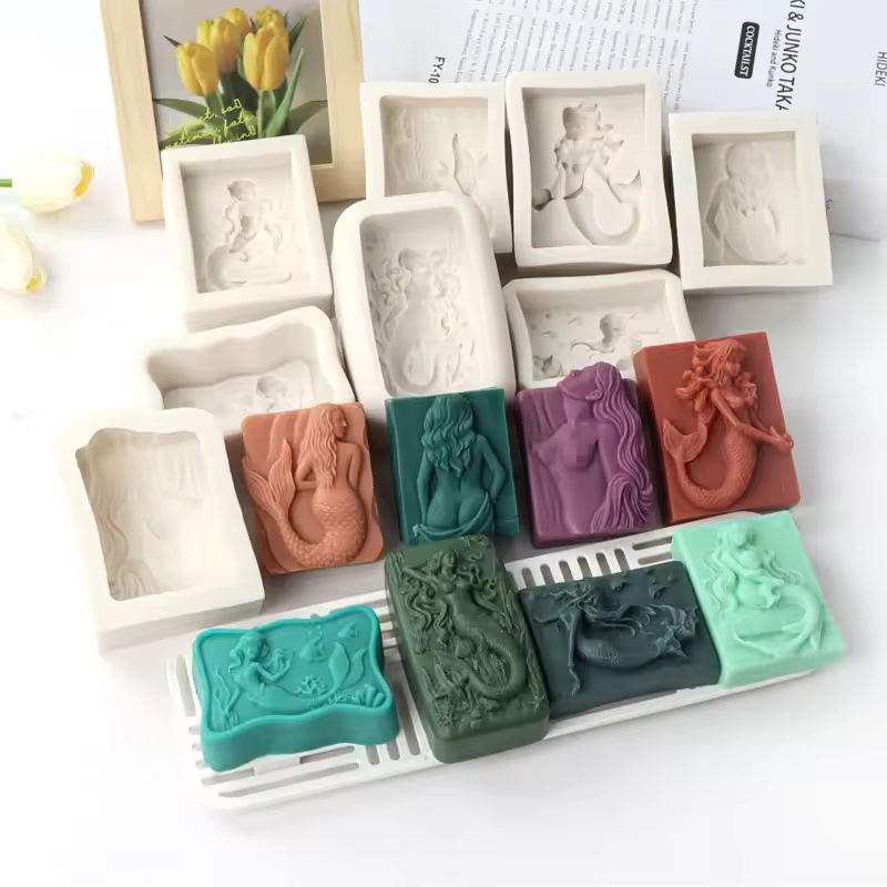 Soap Making Store - Prostokątna forma silikonowa 3D w stylu