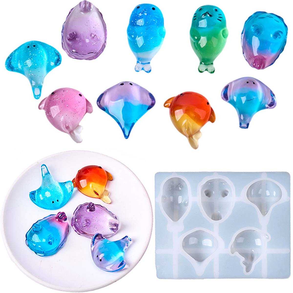 Soap Making Formula - Forma Silikonowa 3D Kawaii Manta Ray