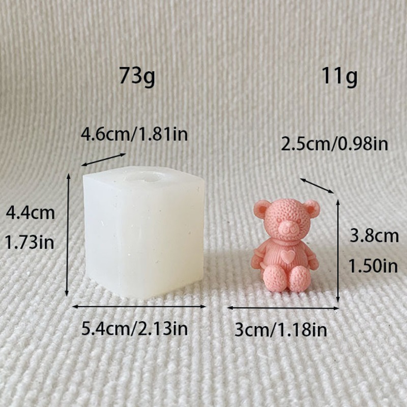 Mini miłość niedźwiedź świeca  – Soap Making Equipment For Beginners recenzja i cena